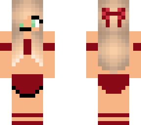 bikini girl red cute blonde girl