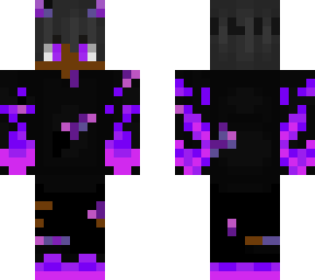 black and purple fire (original by btslovedreamglow)