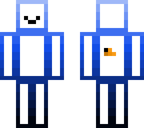 blue outlined skin