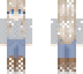first snow - winter themed girl