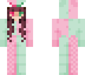 pink and green duck