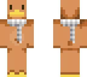 duck with natsu's dragon scarf