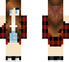 pretty girl in a flannel
