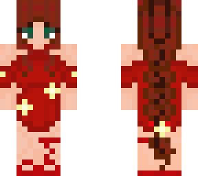 red dress