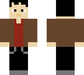 basic guy with brown jacket