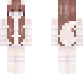 brown hair white fox