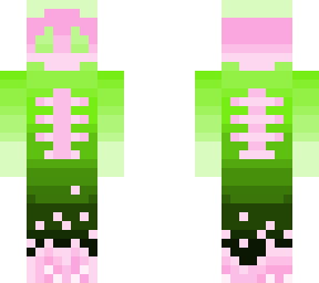 green pink