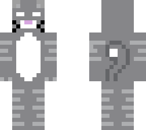 herobrine gray tabby fluffy cat svimbo malo