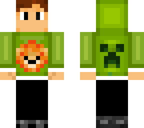 lion hoodie green bedrock skin