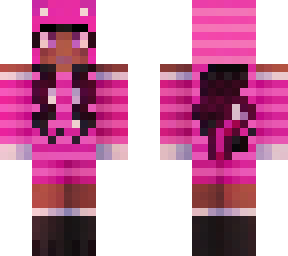 pink/magenta cat girl