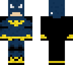 black, yellow and white batman