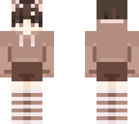 brown cat maid