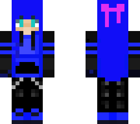 digital blue girl