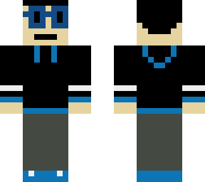 nerd that likes blue