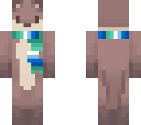 otter w/ homo***ual flag scarf