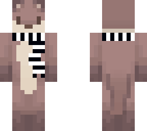 otter w/ straight flag scarf
