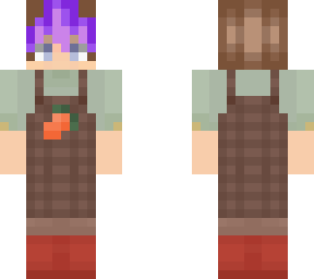 overalls purple