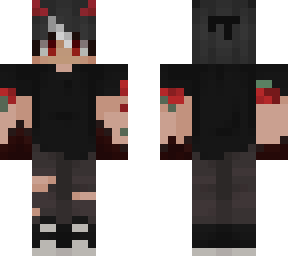 blusa preta e sangue