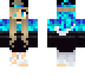 digital blue girl