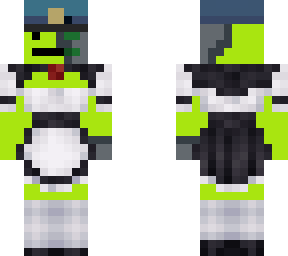 policelime in a maid dress