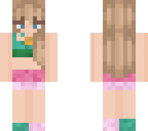 taylor swift eras tour- 1989 top and skirt (green and pink)