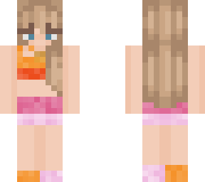 taylor swift eras tour- 1989 top and skirt (orange and pink)
