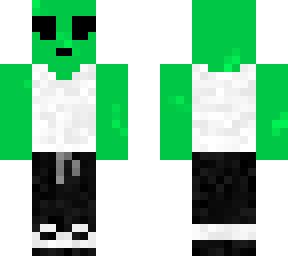 alien with clothes
