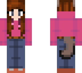 pink wolf girl