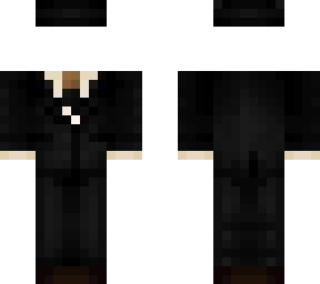 traje con gorro oscuro