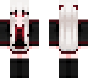 white haired girl