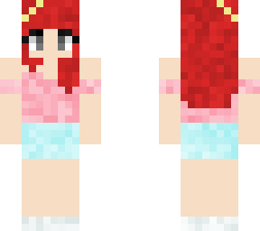beach girl red hair