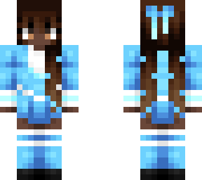 blue uniform school girl w/ pigtails
