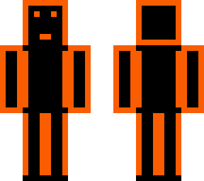 orange and black skin