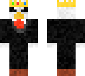 pelican in suit