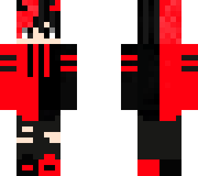 curpted red boy skin