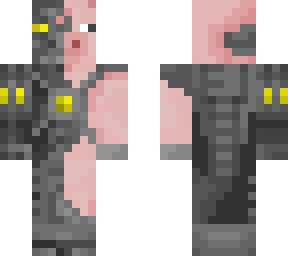 yellow cyborg pig