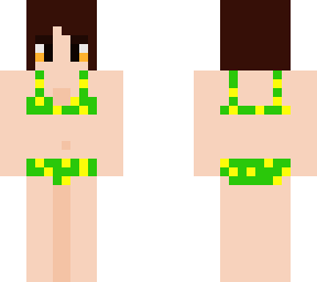 bikini verde de mujer