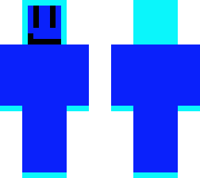 blue guy with a hoodie with gloves with shoes