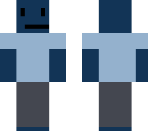 blue guy with pants and shirt