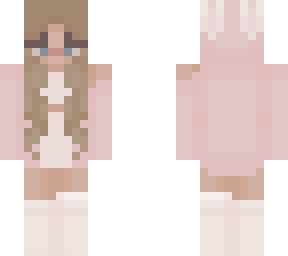 brunette pink bunny