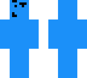 blue guy raised eyebrow