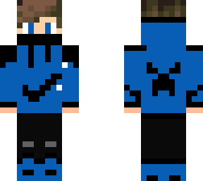 blue hoodie boy