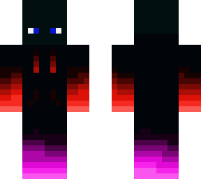 neon skin with hoodie (red, pink)