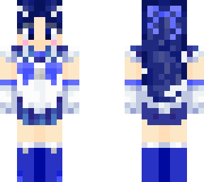 blue on blue sailor moon