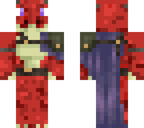 fantasy mc dragonborn (red) (fixed for 3d pixels)