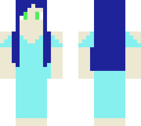 girl in blue dress