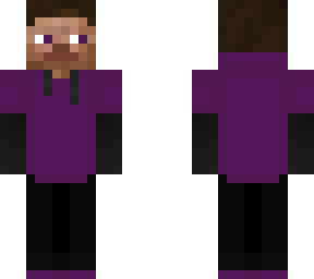 purple steve in hoodie