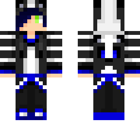 blue emo skunk boy