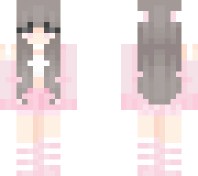 Cute Pink Winter Skin | Minecraft Skin