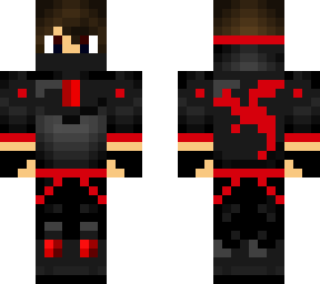 gamer red and black | Minecraft Skin